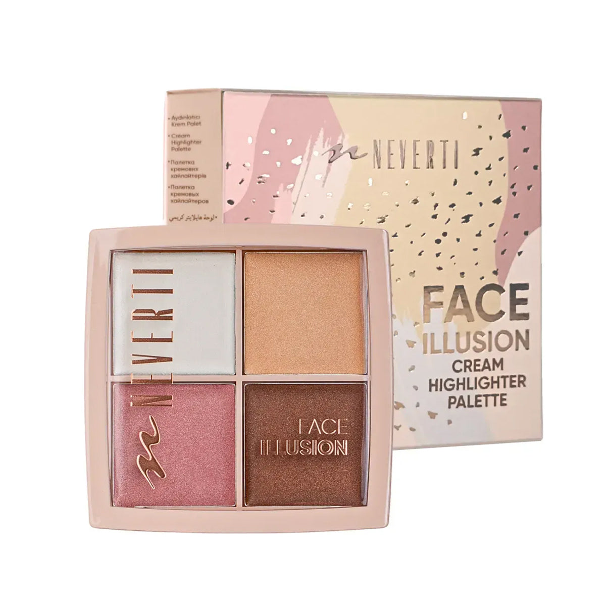 Neverti Face Illusion Cream Highlighter Palette